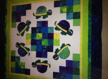 Baby Quilt with Turtles 3rd view